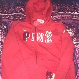 Pink size medium zip up jacket